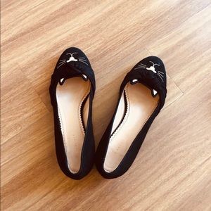 Charlotte Olympia Black Kitty Flats—MOVE OUT SALE!